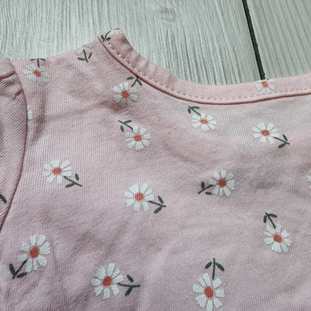 Carter's 2 piece baby outfit pink happy bodysuit with denim pants NWT Size 3 mo - Picture 9 of 16